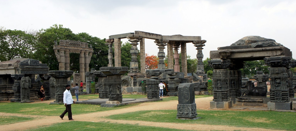 Fort Warangal is located at a distance of 5 kms from railway station of Warangal. This historical fort was built in 12th Century by Kakatiyas.